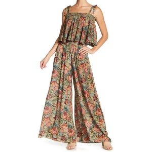 Show Me Your Mumu Tie Top & Wide Leg Pants Set